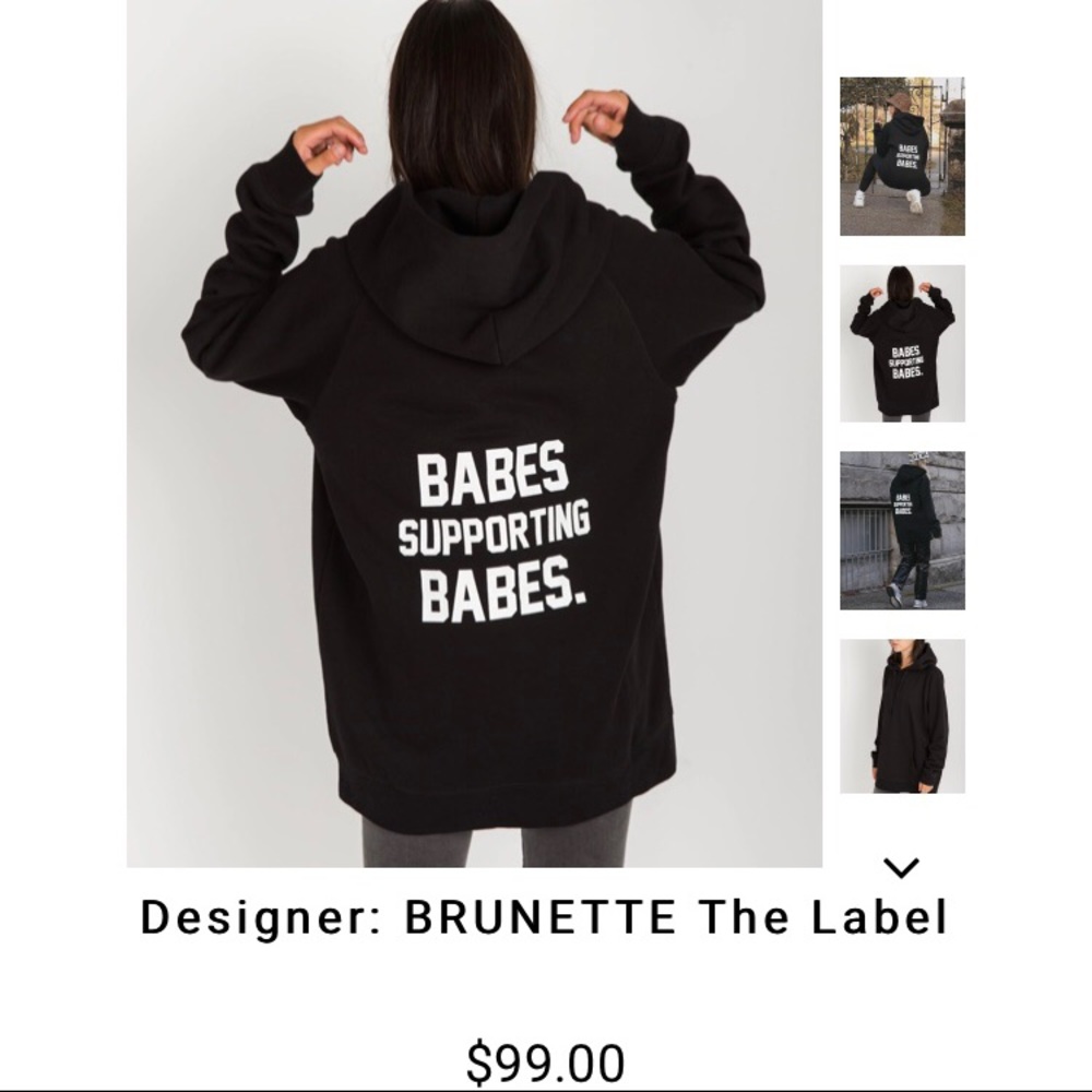 Babes Supporting Babes Big Sister Sweatshirt